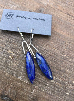 Lapis and Silver Earrings
